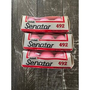AUSTADS Senator 492 Hot Pink Golf‎ Balls Lot of 3 Sets of 3